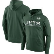 Wholesale Cheap Men's New York Jets Nike Green Sideline Circuit Pullover Performance Hoodie
