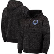 Wholesale Cheap Men's Indianapolis Colts G-III Sports by Carl Banks Heathered Black Discovery Sherpa Full-Zip Jacket