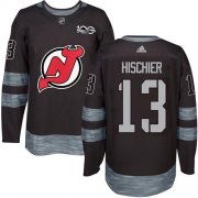 Wholesale Cheap Adidas Devils #13 Nico Hischier Black 1917-2017 100th Anniversary Stitched NHL Jersey