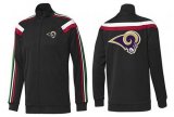 Wholesale Cheap NFL Los Angeles Rams Team Logo Jacket Black_3