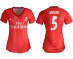 Wholesale Cheap Women's Real Madrid #5 Varane Third Soccer Club Jersey