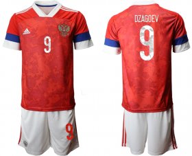 Wholesale Cheap Men 2021 European Cup Russia red home 9 Soccer Jerseys