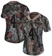 Wholesale Cheap Nike Seahawks #4 Michael Dickson Camo Women's Stitched NFL Limited Rush Realtree Jersey