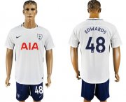 Wholesale Cheap Tottenham Hotspur #48 Edwards White/Blue Soccer Club Jersey