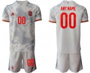 Wholesale Cheap Men 2021 European Cup Spain away white customized Soccer Jersey