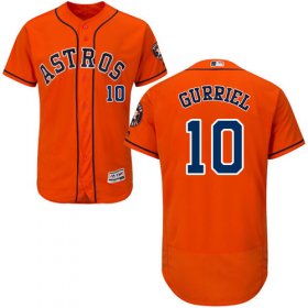 Wholesale Cheap Astros #10 Yuli Gurriel Orange Flexbase Authentic Collection Stitched MLB Jersey