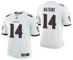 Wholesale Cheap Men's Baltimore Ravens #14 Sammy Watkins White 2021 Vapor Untouchable Stitched NFL Nike Limited Jersey