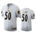 Wholesale Cheap Pittsburgh Steelers #50 Ryan Shazier Men's Nike White Golden Edition Vapor Limited NFL 100 Jersey