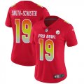 Wholesale Cheap Nike Steelers #19 JuJu Smith-Schuster Red Women's Stitched NFL Limited AFC 2019 Pro Bowl Jersey