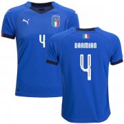 Wholesale Cheap Italy #4 Darmian Home Kid Soccer Country Jersey