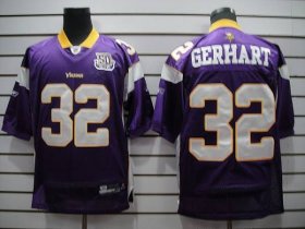 Wholesale Cheap Vikings #32 Toby Gerhart Purple Team 50TH Patch Stitched NFL Jersey