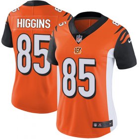 Wholesale Cheap Nike Bengals #85 Tee Higgins Orange Alternate Women\'s Stitched NFL Vapor Untouchable Limited Jersey