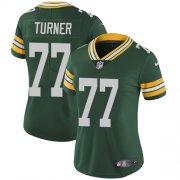 Wholesale Cheap Nike Packers #77 Billy Turner Green Team Color Women's Stitched NFL Vapor Untouchable Limited Jersey