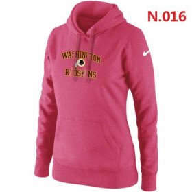Wholesale Cheap Women\'s Nike Washington Redskins Heart & Soul Pullover Hoodie Pink
