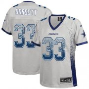 Wholesale Cheap Nike Cowboys #33 Tony Dorsett Grey Women's Stitched NFL Elite Drift Fashion Jersey