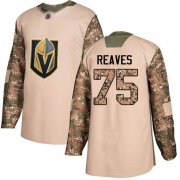 Wholesale Cheap Adidas Golden Knights #75 Ryan Reaves Camo Authentic 2017 Veterans Day Stitched NHL Jersey
