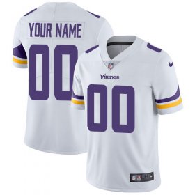 Wholesale Cheap Nike Minnesota Vikings Customized White Stitched Vapor Untouchable Limited Youth NFL Jersey
