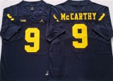 Cheap Men's Michigan Wolverines #9 McCARTHY Navy Stitched Jersey