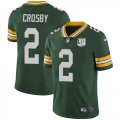 Wholesale Cheap Nike Packers #2 Mason Crosby Green Team Color Men's 100th Season Stitched NFL Vapor Untouchable Limited Jersey