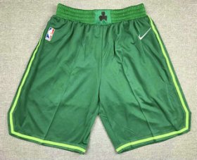Wholesale Cheap Men\'s Boston Celtics Green Nike Swingman 2021 Earned Edition Stitched Shorts