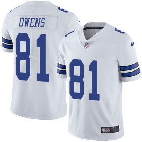 Wholesale Cheap Nike Cowboys #81 Terrell Owens White Men\'s Stitched NFL Vapor Untouchable Limited Jersey