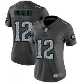 Wholesale Cheap Nike Packers #12 Aaron Rodgers Gray Static Women\'s Stitched NFL Vapor Untouchable Limited Jersey