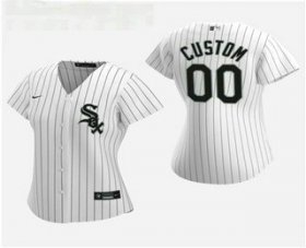 Wholesale Cheap Women\'s Custom Chicago White Sox 2020 White Home Nike Jersey