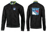 Wholesale Cheap NHL New York Rangers Zip Jackets Black-2