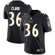 Wholesale Cheap Nike Ravens #36 Chuck Clark Black Alternate Youth Stitched NFL Vapor Untouchable Limited Jersey
