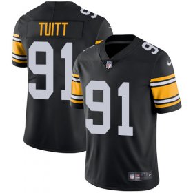 Wholesale Cheap Nike Steelers #91 Stephon Tuitt Black Alternate Youth Stitched NFL Vapor Untouchable Limited Jersey