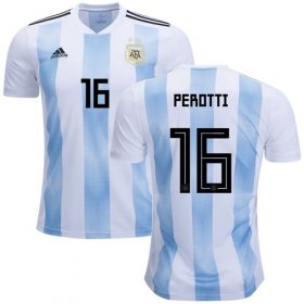 Wholesale Cheap Argentina #16 Perotti Home Soccer Country Jersey