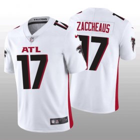 Wholesale Cheap Men\'s Atlanta Falcons #17 Olamide Zaccheaus White Vapor Untouchable Stitched Football Jersey