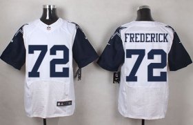 Wholesale Cheap Nike Cowboys #72 Travis Frederick White Men\'s Stitched NFL Elite Rush Jersey