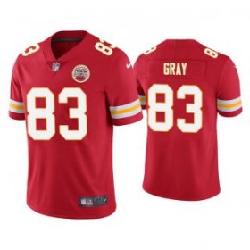 Wholesale Cheap Men\'s Kansas City Chiefs #83 Noah Gray Red Limited Stitched NFL Jersey