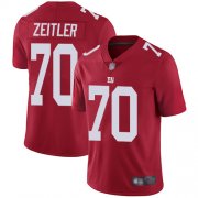 Wholesale Cheap Nike Giants #70 Kevin Zeitler Red Alternate Men's Stitched NFL Vapor Untouchable Limited Jersey