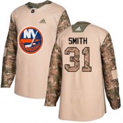 Wholesale Cheap Adidas Islanders #31 Billy Smith Camo Authentic 2017 Veterans Day Stitched NHL Jersey