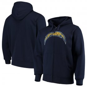 Wholesale Cheap Los Angeles Chargers G-III Sports by Carl Banks Primary Logo Full-Zip Hoodie Navy