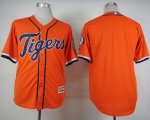 Wholesale Cheap Tigers Blank Orange Cool Base Stitched MLB Jersey