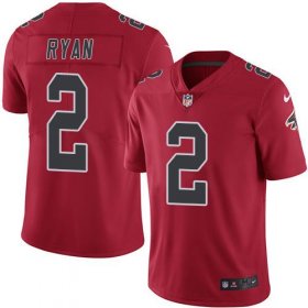 Wholesale Cheap Nike Falcons #2 Matt Ryan Red Men\'s Stitched NFL Limited Rush Jersey