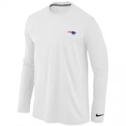 Wholesale Cheap Nike New England Patriots Sideline Legend Authentic Logo Long Sleeve T-Shirt White