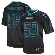 Wholesale Cheap Nike Panthers #59 Luke Kuechly Lights Out Black Men's Stitched NFL Elite Jersey