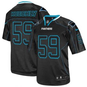 Wholesale Cheap Nike Panthers #59 Luke Kuechly Lights Out Black Men\'s Stitched NFL Elite Jersey
