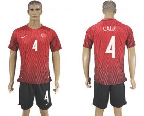 Wholesale Cheap Turkey #4 Calik Home Soccer Country Jersey