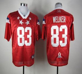 Wholesale Cheap Patriots #83 Wes Welker Red 2012 Pro Bowl Stitched NFL Jersey