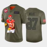 Cheap Kansas City Chiefs #87 Travis Kelce Nike Team Hero Vapor Limited NFL Jersey Camo