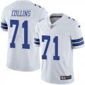 Wholesale Cheap Nike Cowboys #71 La'el Collins White Men's Stitched NFL Vapor Untouchable Limited Jersey