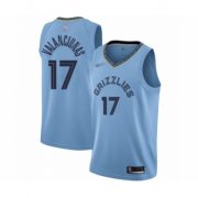 Wholesale Cheap Men's Memphis Grizzlies #17 Jonas Valanciunas Authentic Blue Finished Basketball Jersey Statement Edition