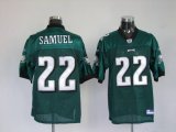 Wholesale Cheap Eagles Asante Samuel #22 Stitched Green NFL Jersey