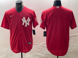 Cheap Men's New York Yankees Blank Red Cool Base Stitched Baseball Jerseys
