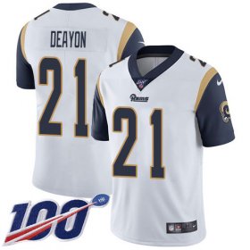 Wholesale Cheap Nike Rams #21 Donte Deayon White Men\'s Stitched NFL 100th Season Vapor Untouchable Limited Jersey